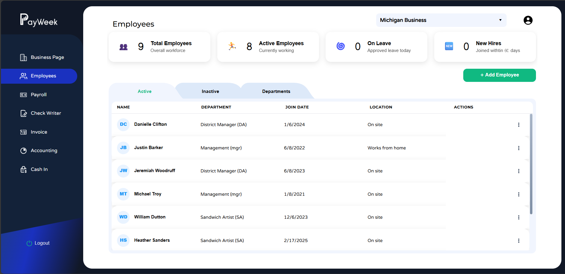 Payweek Payroll App - Powered by Payweek